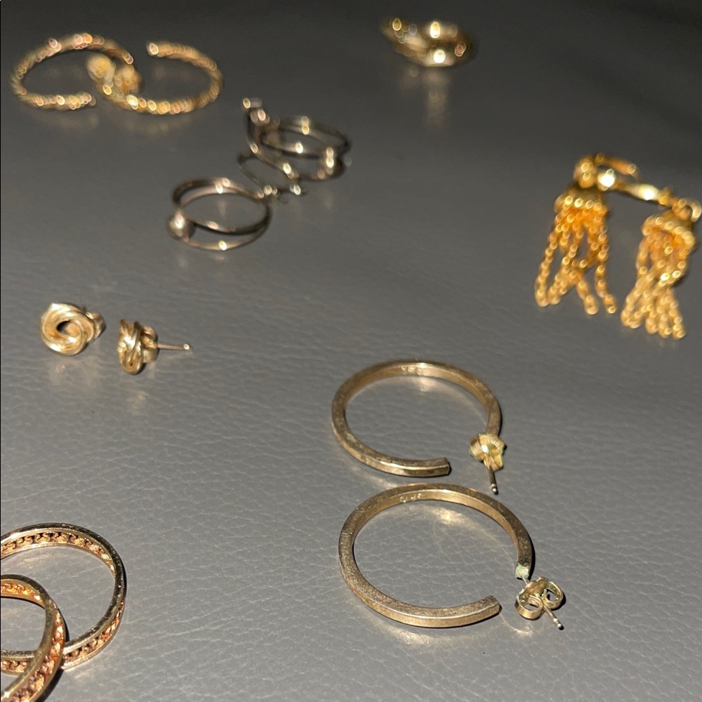 Vintage 13 Sets Elegant Hoop, Stud and Tassel Earring - Picture 4 of 7